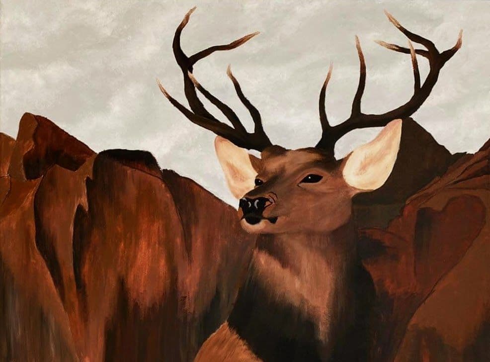 Deer in Scarlet Peaks